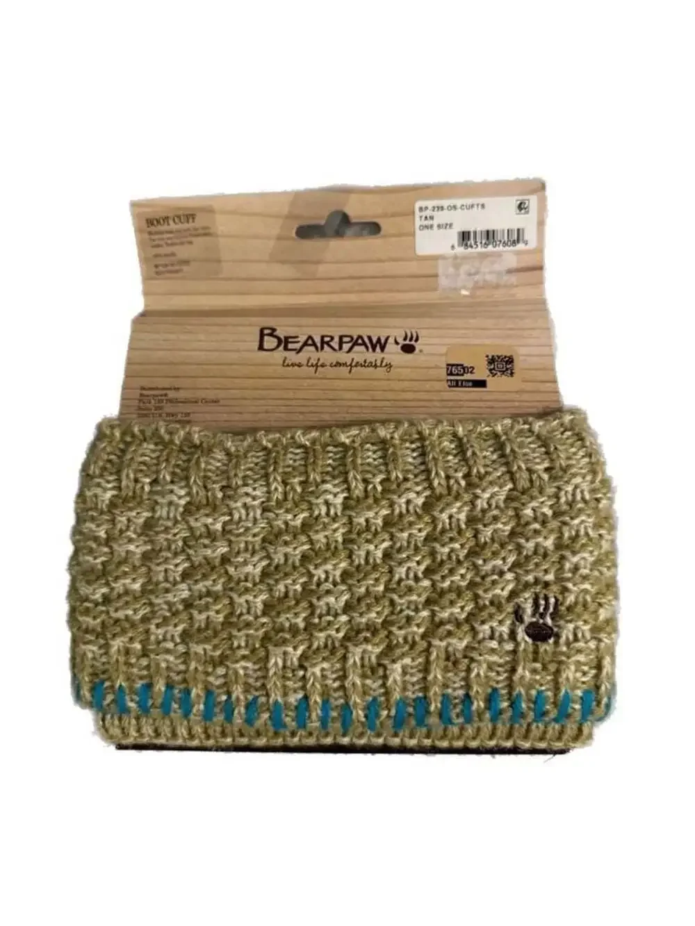 Bearpaw Tan Knit Boot‎ Cuffs One Size